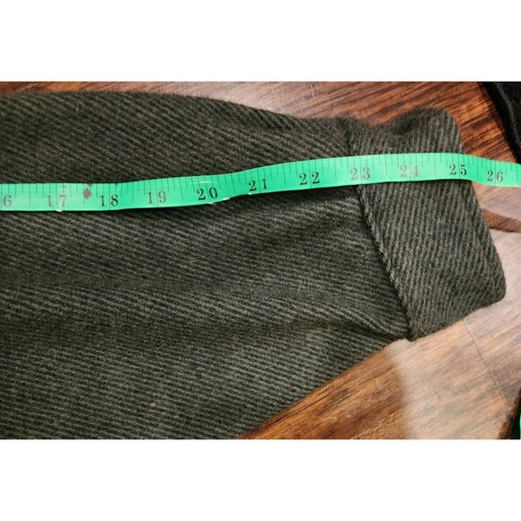 VINTAGE Woolrich Men's Green Wool/Nylon Button-Up Shirt Jacket XL - Picture 14 of 16